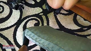 curvy vicky & blonde jennifer coeds gag on shared dick 😩💦