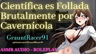 hot milf scientist drilled by huge caveman cock roleplay