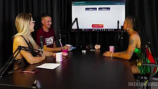 Bruna Carlos Sheer Red Lingerie Bora Cast Compilation