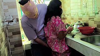 desi anita bhabhi gets hard kitchen fuck oops