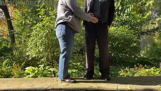 Horny bbw stepmom hairy pussy outdoor public tease