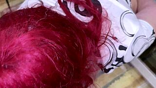 Stepmom's fat ass & big milks in kitchen DP! 🍑🍆🔥