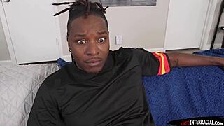 Watch me jerk off watching wife deepthroat friend's monster bbc pussy pounding