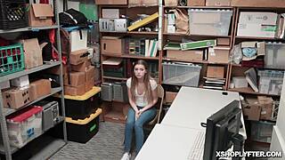 lp officer fucks shoplyfter teen with big cock at work