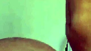 black bbw takes messy creampie from huge black cock doggystyle