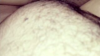 Confused stepsister shares bed bends over for stepbrother hard fuck closeup