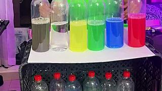 tiktok bottle challenge turns wild with sexy stepmom leyne rodriguez sucking