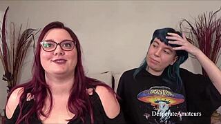 Casting this big tit bbw amateur babe with glasses is desperate for cock