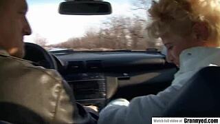 Granny's first porn adventure starts now!