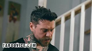 Bratty stepdaughter fucks boyfriend rough as stepmom and stepdad watch