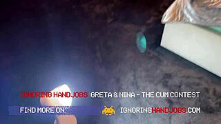 two girls hot cfnm dice cum contest with precum weighing stroking instructions levels