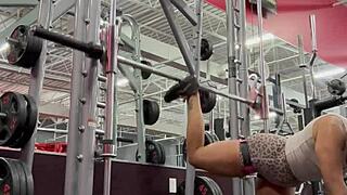 Ebony Amateur Bobbi Jo Pops Cherrys In Wild Outdoor Tattoo Workout Pov