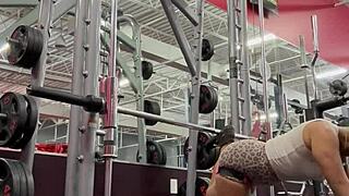 Ebony Amateur Bobbi Jo Pops Cherrys In Wild Outdoor Tattoo Workout Pov