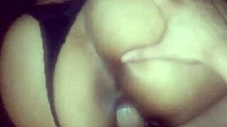 Big Ass Latina Doggystyle Pounded In Black Lace Thong Creampie!