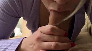 Stepmom's Big Ass Blowjob Surprises Stepson Rough