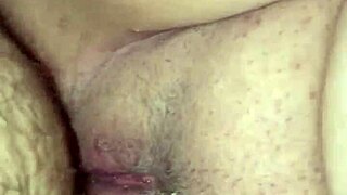 Hubby cums deep in fat wife