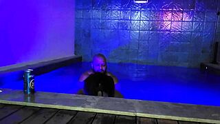 Stepson bursts in shower fucks busty naked stepmom hard