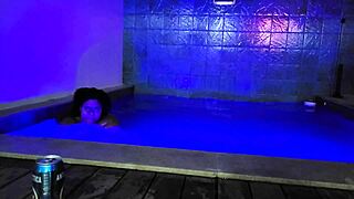 Stepson bursts in shower fucks busty naked stepmom hard