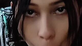 damn that hot curvy colombian bunny in costume rides dildo wild