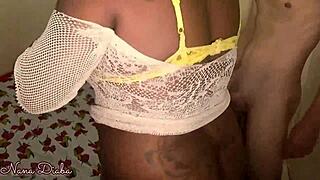 two cocks scared me white black swallowed ass