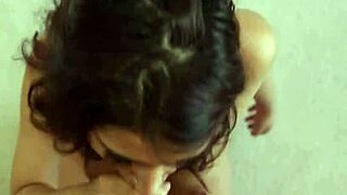 barely legal 18+ teen seduces with deepthroat blowjob and cum facial