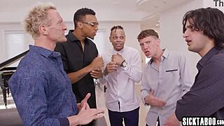 Latin milf Kitana Montana begs for boyfriend's friends to gangbang her big tits ass rough!