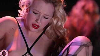 Busty Samantha Rone Masturbates Wet Pussy in Fishnets