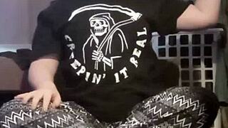 Young Kinky Amateur Works Out Her Mature Fetish Body POV Homemade