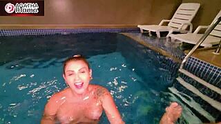 Agatha Mommy's Perfect Boquete Before Explosive Motel Pool Fuck With BBC