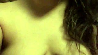 desperate arab milf slurps cum from used condom sloppy