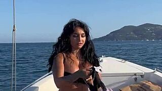 yasmina khan fucked hard on boat with ass creampie