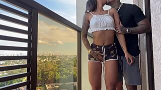 college friend visit turns into hairy pussy riding orgasm fest