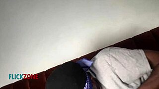 Enjoy This Curvy Ebony Babe's Bedroom Fingering Moment!