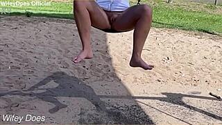 Wifey has an amazing body perfect for public flashing and exhibitionist outdoor adventures as a milf housewife