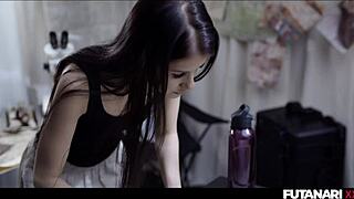 teen lesbian grows futa cock to fuck big tit milf puck!