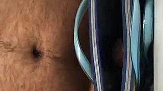 WOW! Flip Flop Seduction Tempts Uncut Cock!