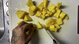 Curious Stepmom Tastes My Cream After Wild Piña Ride Taboo Spanish Porno