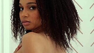 hey petite ebony stripping naked for playboy tease...