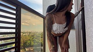 college friend visit turns into hairy pussy riding orgasm fest