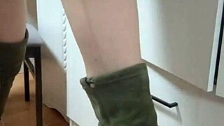 elza koms in fetish high boots domination curvy blonde milf