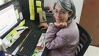 Do You Love My Deepthroat Suck On Your Huge Cock While Working?