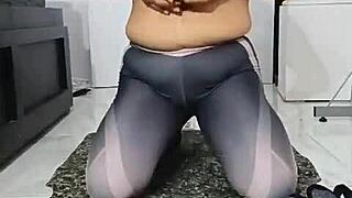Latina Milf Fingers Herself Hot After Workout Masturbating to Intense Solo Pleasure