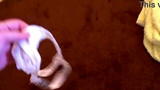 caught stepson jerking off panties now swallow cum