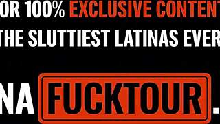 Curvy latina milf's huge boobs bounce wildly during tourist pounding