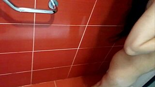 Curvy latina milf couple roleplay turns shower fuck into passionate orgasm blast.