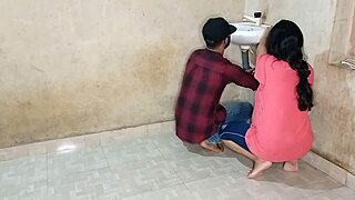 young bhabhi fucks plumber doggystyle in bathroom hindi audio
