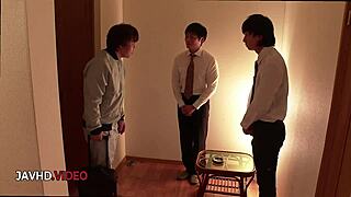 seductive japanese milf redhead sloppy blowjob amazes partner