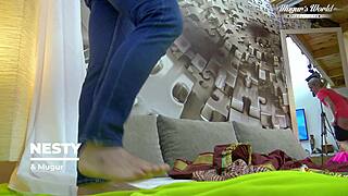 Behind Scenes Small Titted Nesty Fucked Hard By Monster Cock Quickie