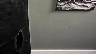 my neglected husband serviced perfectly at my gloryhole