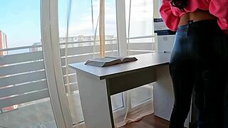 roommate's juicy latina pussy seduces me away from books for rough dorm doggystyle